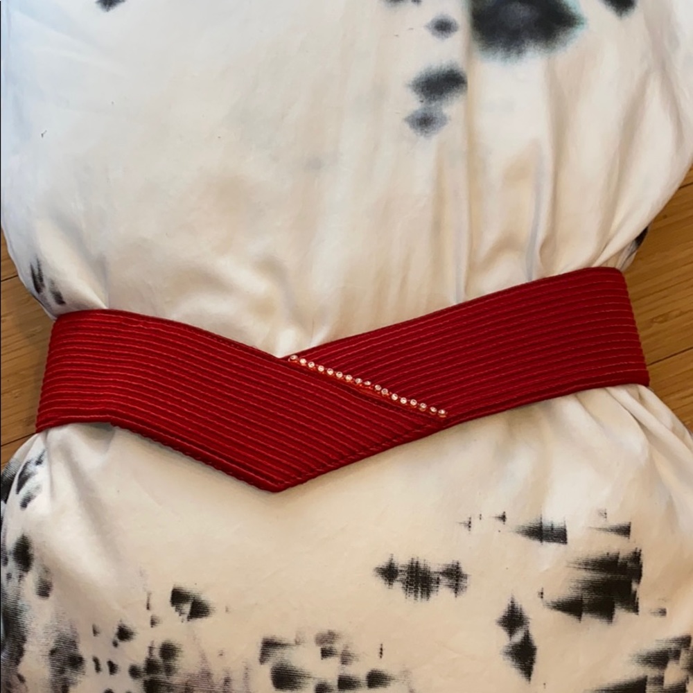 Vintage red Liz Claiborne belt